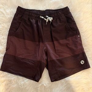 Vuori Men’s Lore Short Lined 7” - Sangria Texture Block
